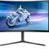 32" Монитор Philips Evnia 5000 32M2C5500W/00,  2560x1440,  VA,  240Гц,  2хHDMI,  2хDP,  изогнутый, черный [32m2c5500w (00/01)]